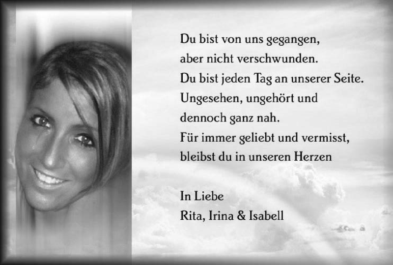  Traueranzeige für Tanja Döring vom 10.03.2020 aus Rundschau Gaildorf